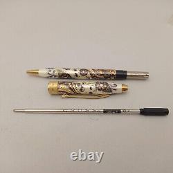 Cross Botanica Golden Magnolia Ballpoint Pen Excellent