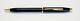Cross Century Ii Gloss Black Lacquer And Gold Plated Trim Ball Point Pen Bnib