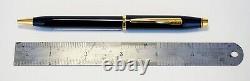 Cross Century II Gloss Black Lacquer and Gold Plated Trim Ball Point Pen BNIB