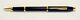 Cross Century Ii Gloss Black Lacquer And Gold Plated Trim Roller Ball Pen Bnib