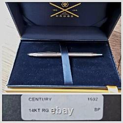 Cross Classic Century 1/20 14K RoseGold Filled Ballpoint Pen Excellent Condition