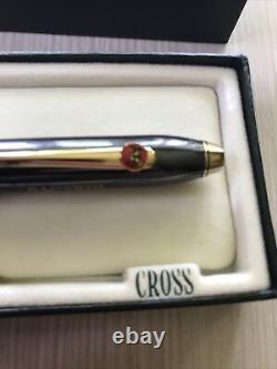 Cross Townsend Rollerball Pen Titanium & Gold In Box 585 No Longer Made