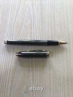 Cross Townsend Rollerball Pen Titanium & Gold In Box 585 No Longer Made