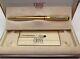 Cross Gold Plated Pen With Black Lacquer, Ballpoint, Box, Papers Unusual