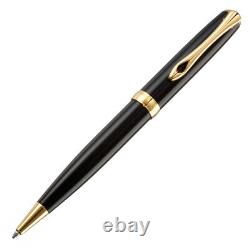DIPLOMAT Excellence A2 Ballpoint Pen Black Lacquer Gold Trim NEW