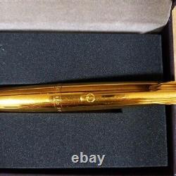 DUNHILL Ballpoint pen Gold NKV2723 with Box & Papers
