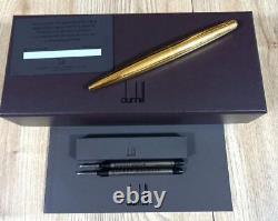 DUNHILL Ballpoint pen Gold NKV2723 with Box & Papers