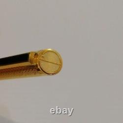 DUNHILL Ballpoint pen Gold x Black d-logo with Box