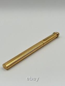 De Cartier Trinity Vendome Oval Gold Plated Roller Ballpoint Pen