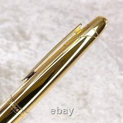 Dunhill Ballpoint Pen AD1800 Mirror Gold Finish with Case & Card