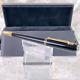 Dunhill Ballpoint Pen Sidecar Black Resin Gold Finish With Case&card