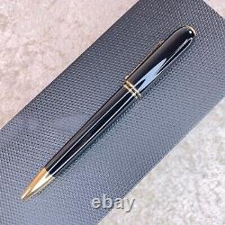 Dunhill Ballpoint Pen Sidecar Black Resin Gold Finish with Case&Card