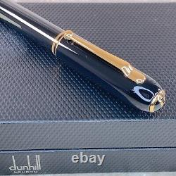 Dunhill Ballpoint Pen Sidecar Black Resin Gold Finish with Case&Card