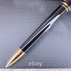 Dunhill Ballpoint Pen Sidecar Black Resin Gold Finish with Case&Card