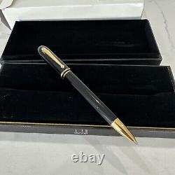 Dunhill Sidecar roller ball pen black resin and gold