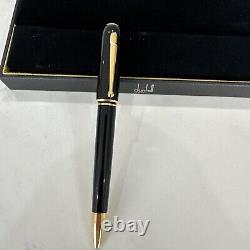 Dunhill Sidecar roller ball pen black resin and gold