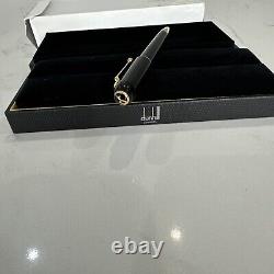 Dunhill Sidecar roller ball pen black resin and gold