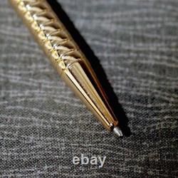Dupont 18K Luxury Gold Diamond 0.64CT Ballpoint pen Rare Used
