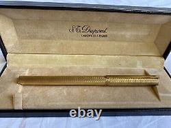 Dupont Gold plated Roller Ball Pen