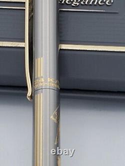 Elysee 40 Line Damascene Sports Golf Ballpoint Pen 24k Gold Plated