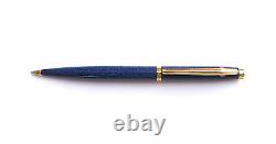 Elysee Lapis Blue  Ballpoint Pen & Gold  Trim New  In Box * 