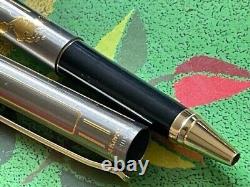 Elysee Dynamic Stainless Steel 24K Goldfilled World Map Rollerball Pen