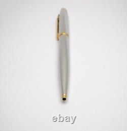 Elysee Finesse Platinum Plated Ballpoint Pen Gold Trim