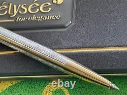 Elysee Gold Platinum Bi-Color Barleycorn Ballpoint Pen