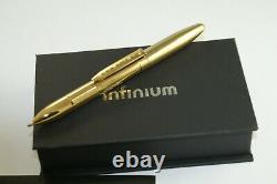 Fisher Infinium Space Pen Gold Titanium Nitride Black Ink Medium Point