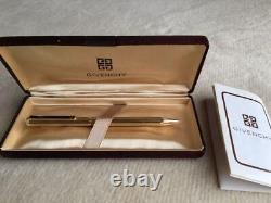 GIVENCHY Ballpoint Pen Gold in Case New Old Stock