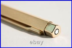 GOLDEN 1990s Design Ballpoint Pen LEONARDO 3 sided SERVICED w NEW REFILL IN