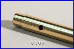 GOLDEN 1990s Design Ballpoint Pen LEONARDO 3 sided SERVICED w NEW REFILL IN