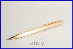 GOLDEN 1990s Design Ballpoint Pen LEONARDO 3 sided SERVICED w NEW REFILL IN