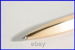 GOLDEN 1990s Design Ballpoint Pen LEONARDO 3 sided SERVICED w NEW REFILL IN