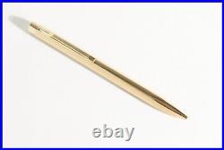 GOLDEN 1990s Design Ballpoint Pen LEONARDO 3 sided SERVICED w NEW REFILL IN