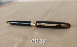 GUCCI Gold/Black Twisted Ballpoint Pen wz/Box, Storage bag Manual Super Rare