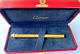 Genuine Cartier Trinity Oval Vendome 18k Gold Plated Rollerball Crossbanded