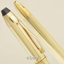 Genuine Cross Townsend Ballpoint Pen 10Kt Gold Filled New In Box 702TW