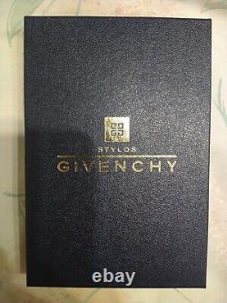 Givenchy Stylos Ball point Pen &0.5mm Pencil Black Laque & Gold Set