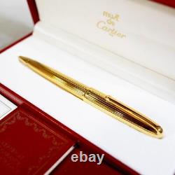 Goku Shipping Included Cartier Ballpoint Pen Must Gold