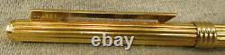 Gold Plated Twist Ball Point Pen By Christian Dior With Box Tested And Writes