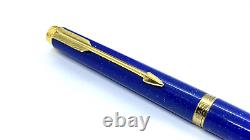 Gorgeous Parker 180 Rollerball Pen, In Box, Lapis Lazuli, Made In France, 1983