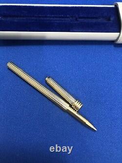 Gorgeous Swiss Made Christian Dior Sterling Silver. 925 Ballpoint Pen Gold Plate