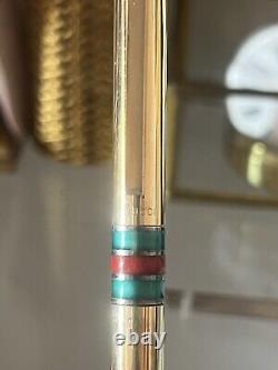 Gucci Pen Sphere Plated Gold On Silver GS 5000 All Original Vintage