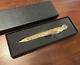 Kaweco Bolt Action Gold Roller Twisted Ballpoint Pen Wz/box Super Rare F/s
