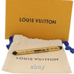 LOUIS VUITTON Styro Agenda Ballpoint Pen Metal Gold N75007 LV Auth 42776