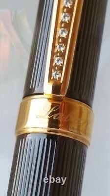Laban Luxury Ballpoint pen with Swarovski crystals +two refills (black and blue)
