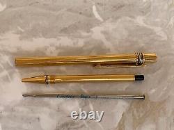 Le must De Cartier Ballpoint Rollerball Pen Gold Plated made in France