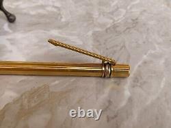 Le must De Cartier Ballpoint Rollerball Pen Gold Plated made in France