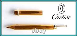 Les MUST de CARTIER Vendome Trinity Ballpoint Pen Gold Plated Ready to Use